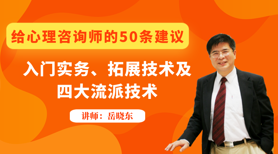 给心理咨询师的50条建议之入门实务、拓展技术及四大流派技术